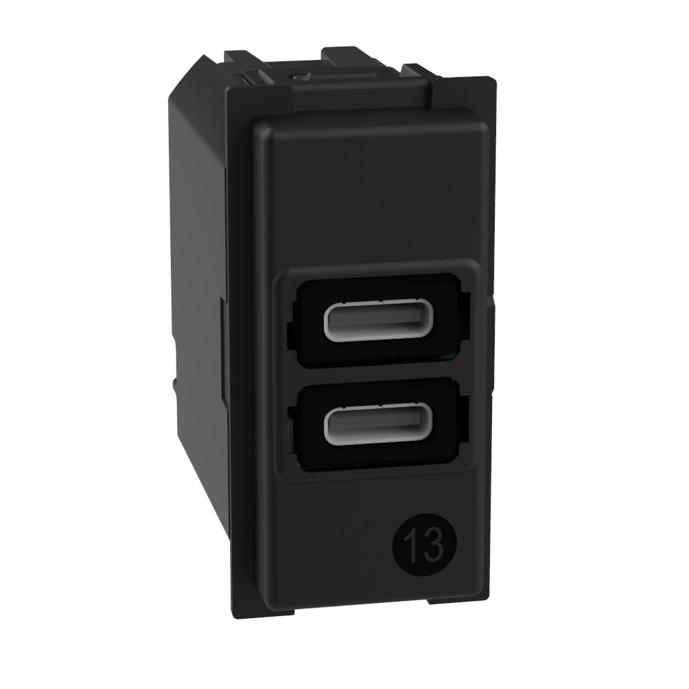 LN - Incarcator dublu USB Tip C+C, 1M - BTicino K4191CC