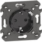 LN-schuko + USB Tip C 1,5A Neagra - BTicino KG4141USB
